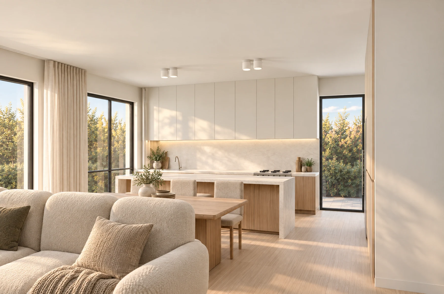 Living to kitchen — companion
